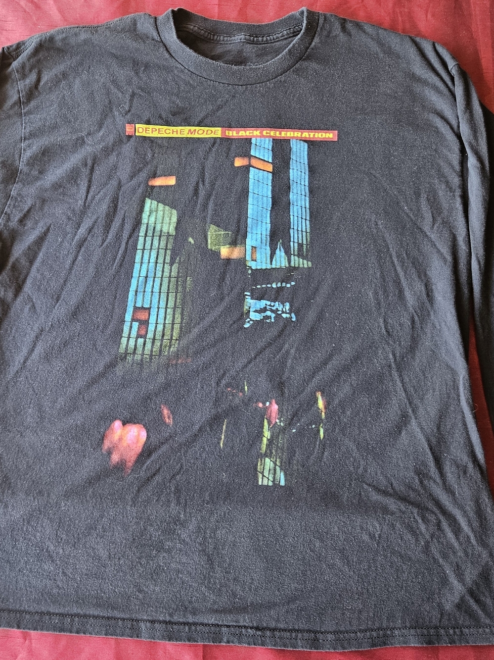 DEPECHE MODE Black Celebration Rock Band Vintage Long Sleeve XL Shirt Adult RARE